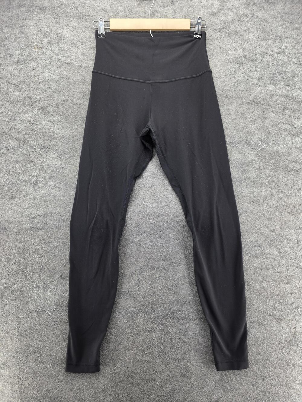 Lululemon Leggings Womens 6 Black Ankle Yoga Elastic Waist 28 Inseam 26 Waist